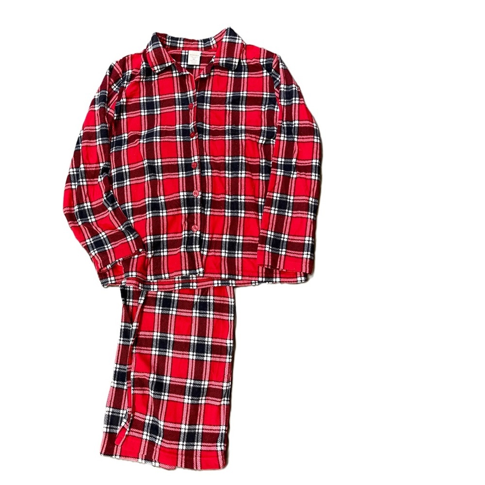 Sonoma Life Style Intimates Plaid Flannel Two Piece Pajama Set Size XL
